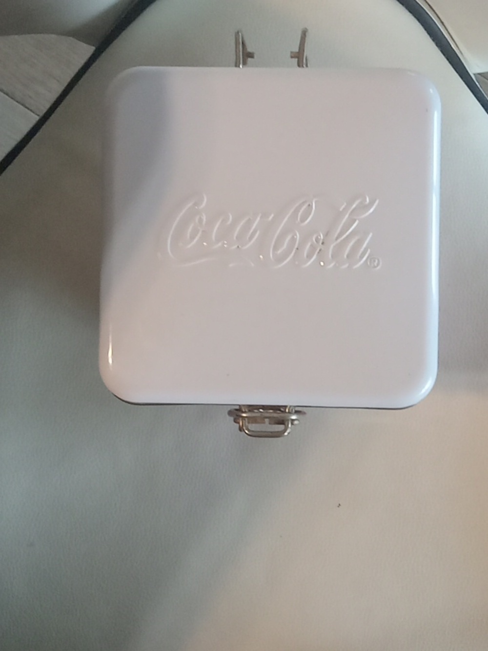 Coca-Cola Red & White Tin Canister - Picture 3 of 5